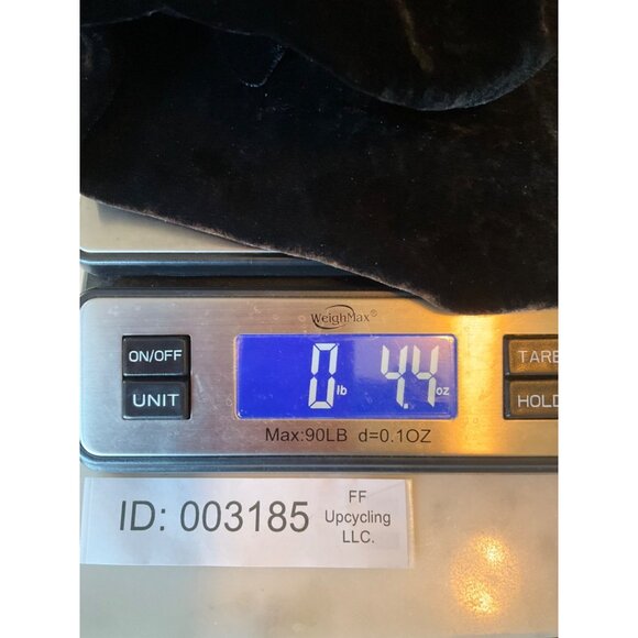 VTG Silver Charm Sz Medium Sleeveless Top Cami Silk Bl Black Brown Velvet Y2K - Picture 7 of 7